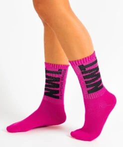 BRAND" Fuchsia Socker Sock