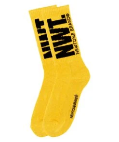 BRAND" Mustard Socker Sock -Newtone Brand chaussette socker mustard brand newtone 3