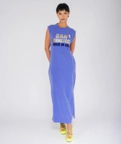 Daytona Flo Blue "CITY" Dress -Newtone Brand daytona city floblue SS25 3