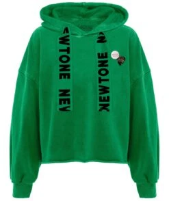 BLEED" Crop Bloomer Grass Hoodie