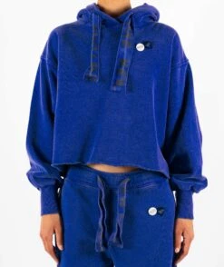 BLEED" Royal Crop Bloomer Hoodie -Newtone Brand hoodie crop bloomer royal bleed newtone 2