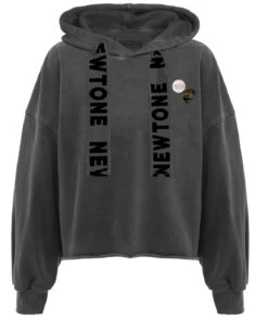 BLEED" Crop Bloomer Pepper Hoodie