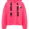 Hoodie Crop Bloomer Neon Pink "BLEED