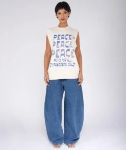 PASADENA" Natural Bolster Sweatshirt