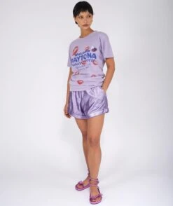 NASCAR" Lilac Trucker Tee Shirt -Newtone Brand newtone brand ss25 144