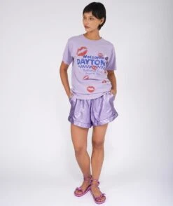 NASCAR" Lilac Trucker Tee Shirt -Newtone Brand newtone brand ss25 147