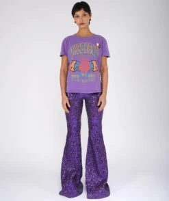 Tee Shirt Starlight Purple "ROSE -Newtone Brand newtone brand ss25 202