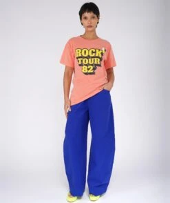 TOUR" Coral Trucker Tee Shirt -Newtone Brand newtone brand ss25 52