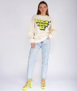 Sweatshirt Roller Natural "TOUR -Newtone Brand newtone brand ss25 61