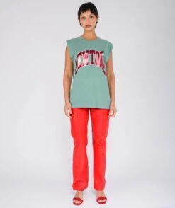 TONE" Light Green Biker Tee Shirt