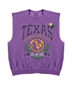 TEXAS" Purple Bolster Sweatshirt