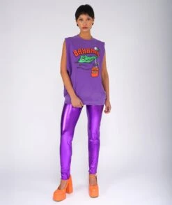 TOURIST" Purple Bolster Sweatshirt -Newtone Brand newtone brand ss25 bolster tourist purple 2