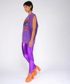 TOURIST" Purple Bolster Sweatshirt -Newtone Brand newtone brand ss25 bolster tourist purple