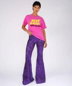 CITY SS25 Fuschia Trucker Tee Shirt -Newtone Brand newtone brand ss25 city trucker fuchia 4