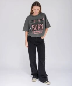 SEE YOU" Crop Crooper Pepper Tee Shirt