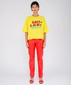 CITY" Crop Crooper Sun Tee Shirt