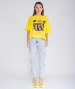 SEE YOU Crop Crooper Sun Tee Shirt