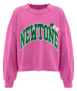 TONE SS25 Fuchsia Crop-wear Sweatshirt -Newtone Brand newtone brand ss25 porter 02