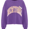 Sweatshirt Crop Porter Purple "TONE SS25