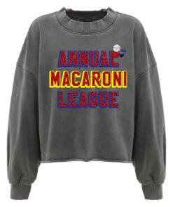 MACARONI" Pepper Crop Sweatshirt