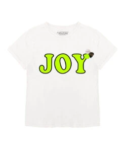 JOY" Starlight Dirty White Tee Shirt