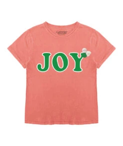JOY" Starlight Coral Tee Shirt -Newtone Brand newtone brand ss25 starlight 45