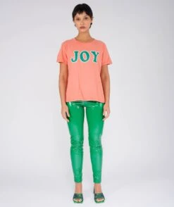 JOY" Starlight Coral Tee Shirt