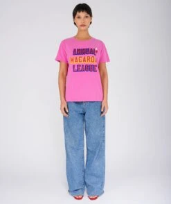 MACARONI" Starlight Fuschia Tee Shirt