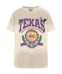 TEXAS" Vintage Natural Trucker Tee Shirt