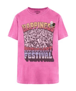 THREEDAYS" Fuschia Trucker Tee Shirt