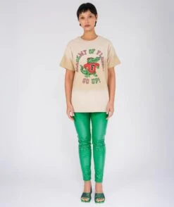 GO UP" Vintage Natural Trucker Tee Shirt