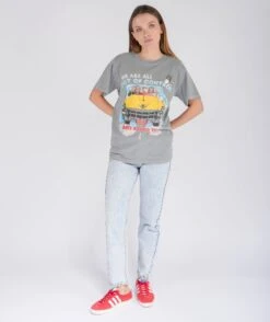 CONTROL" Grey Trucker Tee Shirt -Newtone Brand newtone brand ss25 trucker grey controljpg