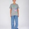 FLAMINGO" Grey Trucker Tee Shirt