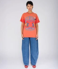 Vintage Blood Trucker Tee Shirt "ROSE -Newtone Brand newtone brand ss25 trucker kenton vintage blood