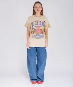 ROSE" Vintage Natural Trucker Tee Shirt