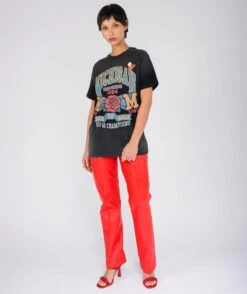 Vintage Night Trucker Tee Shirt "ROSE -Newtone Brand newtone brand ss25 trucker rose vintage night