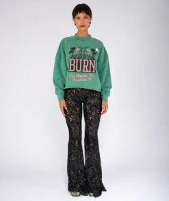 SEE YOU" Apple Crop Sweatshirt