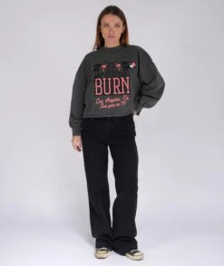 SEE YOU" Pepper Crop Sweatshirt