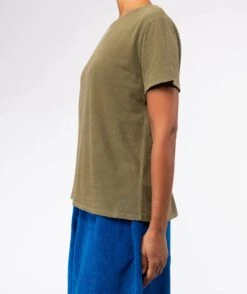 DAILY" Starlight Khaki Tee Shirt -Newtone Brand starlight daily kaki newtone brand fw25 3