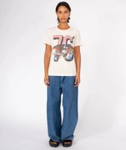 LOVELAND" Starlight Natural Tee Shirt -Newtone Brand starlight loveland natural newtone brand fw25 3