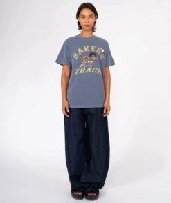 BAKERS" Trucker Denim Tee Shirt -Newtone Brand trucker bakers denim newtone brand fw25 3