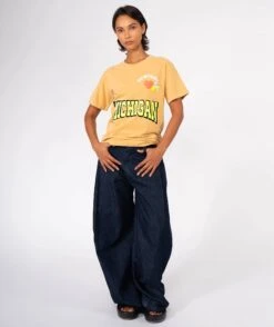 NWTLOVE" Mustard Trucker Tee Shirt