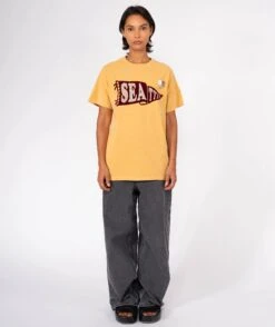 PRENNANT" Mustard Trucker Tee Shirt -Newtone Brand trucker prennant mustard newtone brand fw25 3