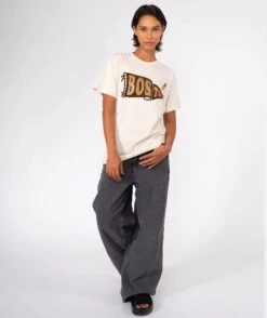 PRENNANT" Natural Trucker Tee Shirt -Newtone Brand trucker prennant natural newtone brand fw25 1